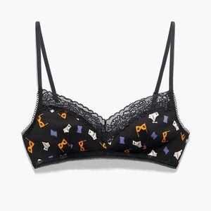 Savage X Fenty Cotton Essentials Lace-Trim Bralette